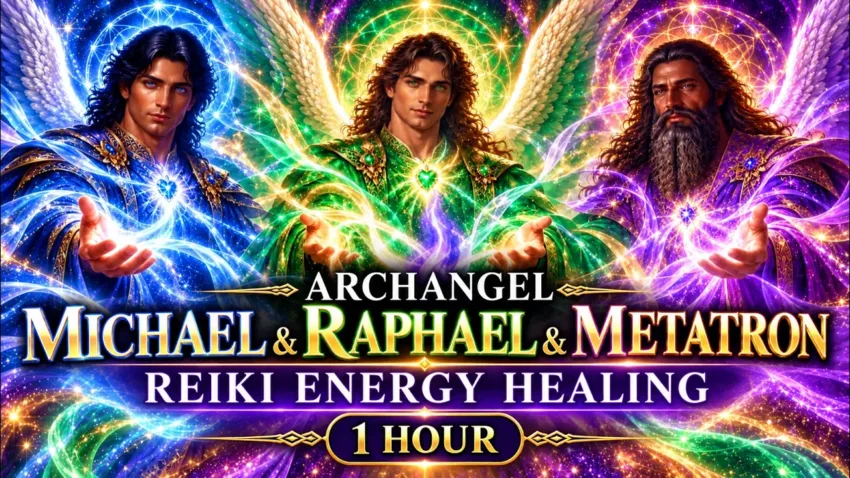 Archangel Metatron Michael Raphael Reiki Purple Flame Energy Healing