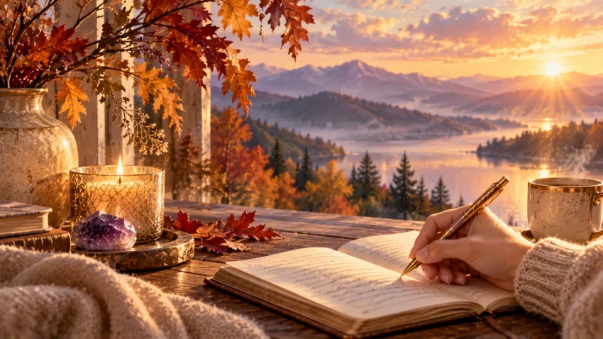 Autumn Lake Writing Nook